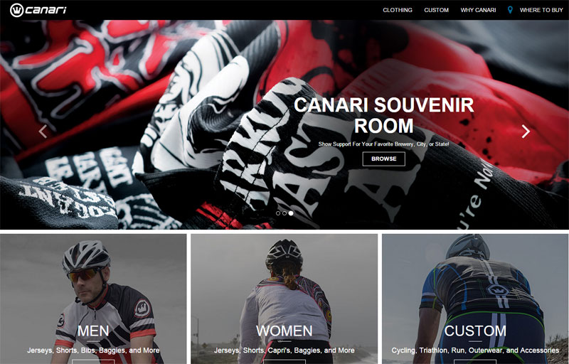 Canari website screenshot